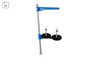 Porta Fio 2 Cones Azul Plastico Porta Fio 2 Cones Azul Plastico