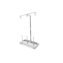 Porta Fio de 3 Cones para Máquina Doméstica Branco Porta Fio de 3 Cones para Máquina Doméstica Branco