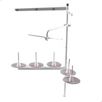 Porta Fio De 5 Cones Máquina De Costura Overloque Galoneira Interlock Inteloque