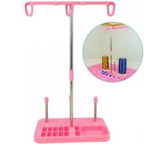 Porta fio Doméstico para 3 cones e suporte para bobinas