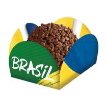 Porta Forminha Festa Brasil Copa do Mundo 2022 Para Doces - 40 Unidades - Festcolor