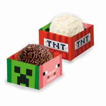 Porta Forminha Festa Minecraft 40 Unidades Festcolor - Produto Licenciado Porta Forminha Festa Minecraft 40 Unidades Festcolor - Produto Licenciado