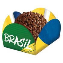 Porta Forminhas Brasil Copa 2022 - 40 unidades - Festcolor