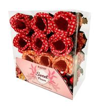 Porta Forminhas Decorativas 24 Unids Rosas Xadrez Colorido