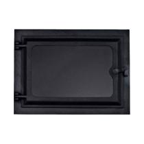 Porta Forno Ferro Fundido com Vidro 28,5x33,5cm Preta Libaneza Porta Forno Ferro Fundido com Vidro 28,5x33,5cm Preta Libaneza