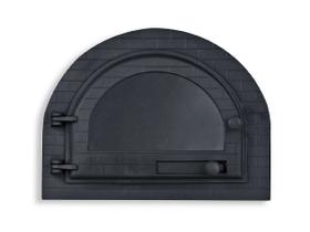 Porta Forno Ferro Igloo Com Vidro Libaneza 31x42cm Porta Forno Ferro Igloo Com Vidro Libaneza 31x42cm