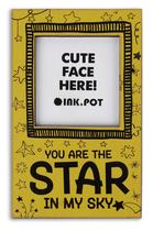 Porta-Foto Magnético "You Are The Star In My Sky" para Geladeira, Mini Moldura de Foto, Presente - Inkdotpot