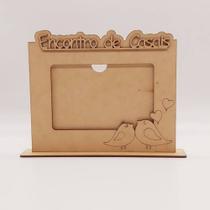 Porta fotografias, mdf, 10x15, para homenagem de casais , com acabamento simples
