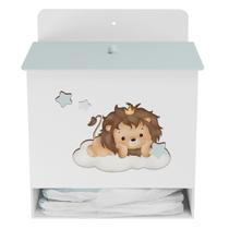 Porta Fralda Kit Higiene MDF Infantil Safari Baby Nuvem