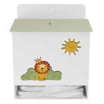 Porta Fralda Kit Higiene MDF Quarto Infantil Leão Lion