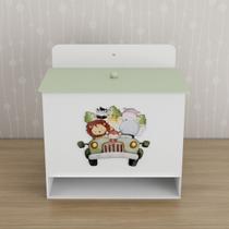 Porta Fralda Kit Higiene MDF Quarto Infantil Safari Selva Porta Fralda Kit Higiene MDF Quarto Infantil Safari Selva