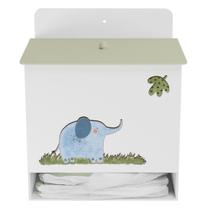 Porta Fralda Kit Higiene MDF Quarto Infantil Safari Zoo