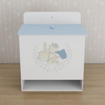 Porta Fralda Kit Higiene MDF Quarto Infantil Urso Rei Porta Fralda Kit Higiene MDF Quarto Infantil Urso Rei