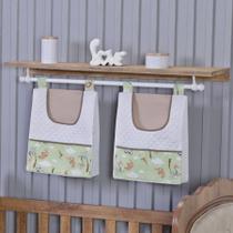 Porta Fralda Organizador Quarto de Bebê Menino Menina 2 Peças Varão