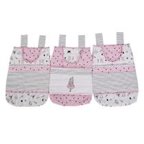 Porta fraldas reininho encantado rosa