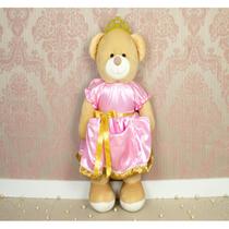 Porta fraldas ursa princesa 65 cm / enfeite de porta de bebe