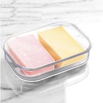Porta Frios 1 Litro Empilhável Transparente Com Grade