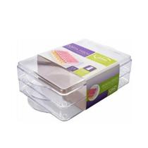 Porta Frios 2 Andares De Acrílico Transparente 1,6L