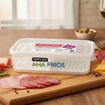 Porta Frios Com Divisórias Com Assessório Que Vai a Mesa 2,3L Porta Frios Com Divisórias Com Assessório Que Vai a Mesa 2,3L