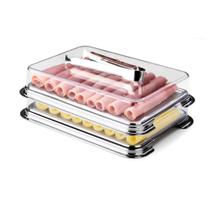 Porta Frios Duplo + Pinça Inox tampa acrilica Vision Forma