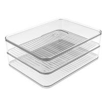 Porta Frios Duplo Transparente Organizador Linha Clear Fresh Ou PF150