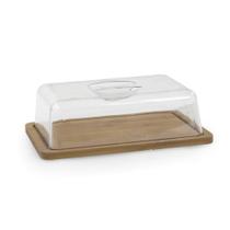 Porta Frios em Bambu Com Tampa Acrílico Cozinha MimoStyle Porta Frios em Bambu Com Tampa Acrílico Cozinha MimoStyle