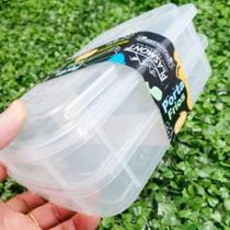 Porta Frios Hermético Mais com 2 Potes Transparente Plasmont Porta Frios Hermético Mais com 2 Potes Transparente Plasmont
