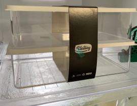 Porta Frios para queijo e o presunto individual acrílico com tampa Porta Frios para queijo e o presunto individual acrílico com tampa