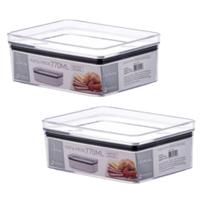 Porta Frios Pote Hermético 770ml Presunto Queijo Marmita - 2 un