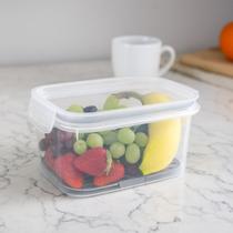 Porta frios pote trava tampa hermetica 1,2l c/escorredor retangular