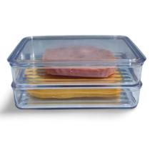 Porta Frios Presunto Queijo Acrílico Duplex Duplo Com Tampa Porta Frios Presunto Queijo Acrílico Duplex Duplo Com Tampa