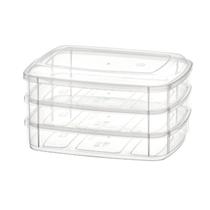 Porta Frios Retangular 3 Divisórias com Tampa Gold E Plast Porta Frios Retangular 3 Divisórias com Tampa Gold E Plast
