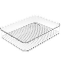 Porta Frios Transparente Organizador De Geladeira Clear Fresh Porta Queijo Presunto OU Porta Frios Transparente Organizador De Geladeira Clear Fresh Porta Queijo Presunto OU