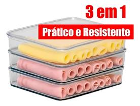 Porta Frios Triplo Triplex 3 Andares 3 Compartimentos