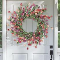 Porta frontal Wreath Artgar 60 cm primavera/verão para todas as estações Porta frontal Wreath Artgar 60 cm primavera/verão para todas as estações