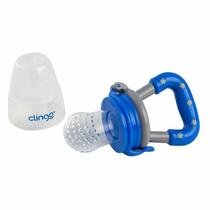 Porta Frutas para Bebês com Tampa Azul Clingo Porta Frutas para Bebês com Tampa Azul Clingo