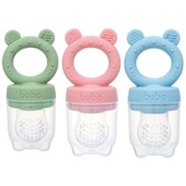 Porta Frutinhas de Silicone Ursinho Lanchinho - Buba Porta Frutinhas de Silicone Ursinho Lanchinho - Buba