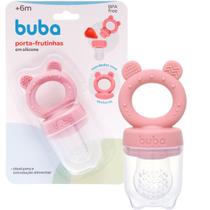 Porta frutinhas de Silicone Ursinho Rosa Lanchinho 18853 Buba