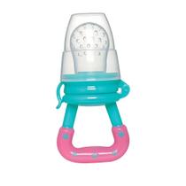 Porta Frutinhas Sugador Rosa Silicone com Tampa Protetora Buba 12629