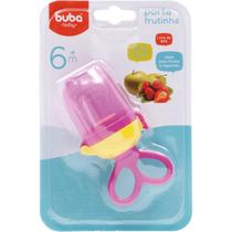 Porta frutinhas sugador silicone rosa