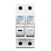 Porta Fusivel 2 Polos Para Sistema Solar 10x38mm PV 1000V DC/CC