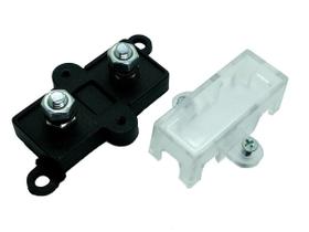 Porta Fusível Acrílico Automotivo e 2 Fusíveis Mini Faca 50A Porta Fusível Acrílico Automotivo e 2 Fusíveis Mini Faca 50A