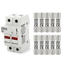 Porta-fusível Baomain RT18-32 32A 2 polos para trilho DIN com LED Porta-fusível Baomain RT18-32 32A 2 polos para trilho DIN com LED