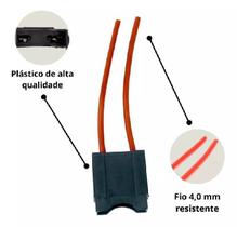 Porta fusível de lâmina maxi, 2 vias, terminal 9,5mm, com trava, bitola 4.0mm2 hpm40 Porta fusível de lâmina maxi, 2 vias, terminal 9,5mm, com trava, bitola 4.0mm2 hpm40