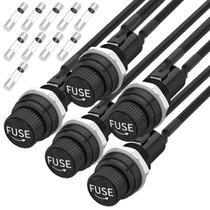 Porta-fusível Joinfworld 5x20 mm à prova d'água 12V DC, kit com 5 unidades