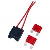 Porta Fusível Lamina Max Fio 4mm + 2 Fusível Maxi 50 amperes