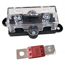 Porta Fusivel Mega Acrilico E Fusível Mega De 250 Amperes