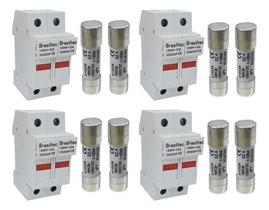 Porta Fusível Solar Bipolar 32a 1000v - 4 Peças