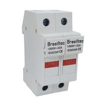 Porta Fusível Solar Fotovoltaico Bipolar 10x38mm 32a 1000v