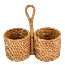 Porta Galheteiro Rattan Paya 22x10 cm Natural Home